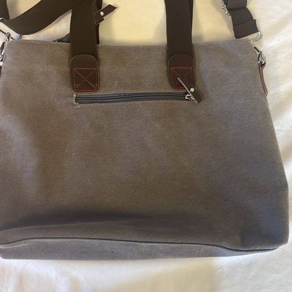 Tolfe Tough Life Brown/ Grey Tote Bag - Picture 4 of 8